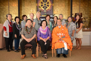 HFBWA Officers seated with Bishop Eric Matsumoto